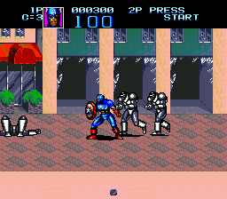 Captain America and the Avengers (Europe) In game screenshot